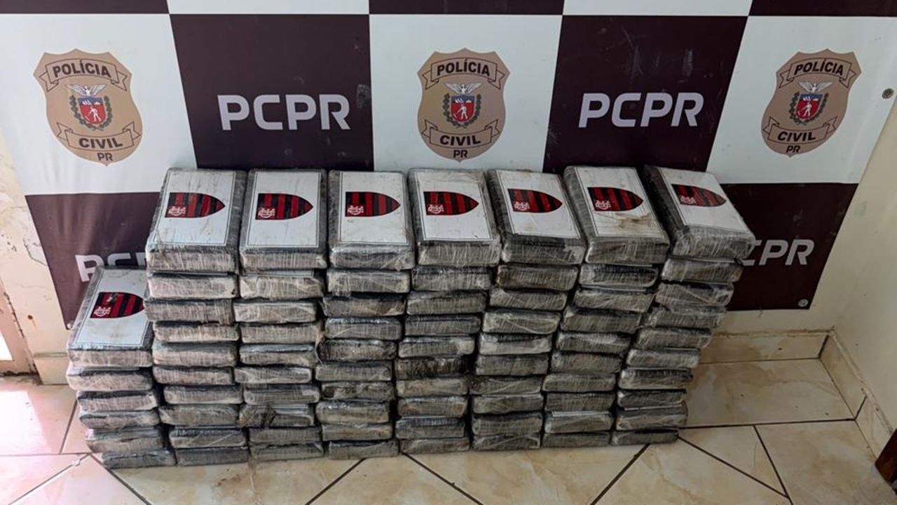 PCPR prende homem em flagrante e apreende 81 quilos de cocaína em São Miguel do Iguaçu