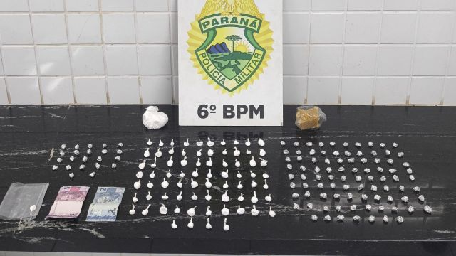 Imagem referente a notícia: Adolescente é apreendida com grande quantidade de drogas após tentativa de fuga em Cascavel