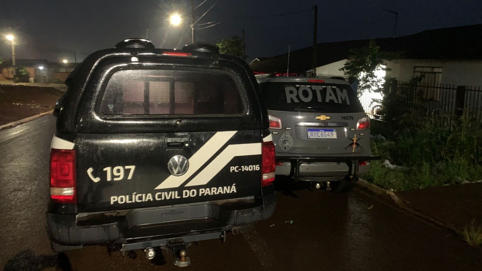 Imagem referente a notícia: Operação Noite Segura prende dois suspeitos após tentativa de homicídio em Santa Tereza do Oeste