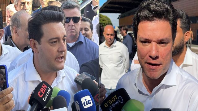 Imagem referente a notícia: Ratinho Junior evita definição sobre sucessão no Paraná; Guto Silva afirma que permanece na disputa e que não trabalha com alternativas