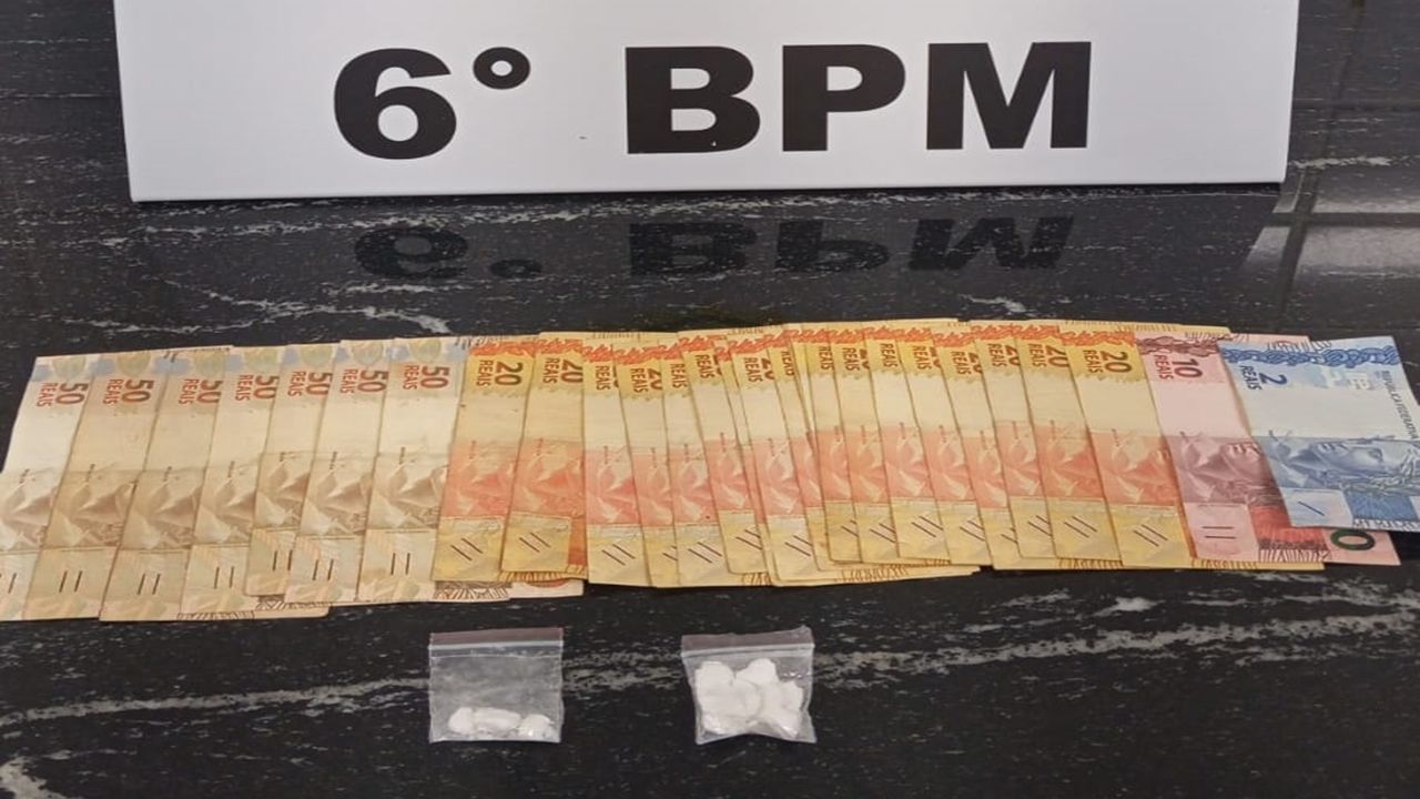 Casal é detido com cocaína e dinheiro escondido em carro no Centro de Cascavel