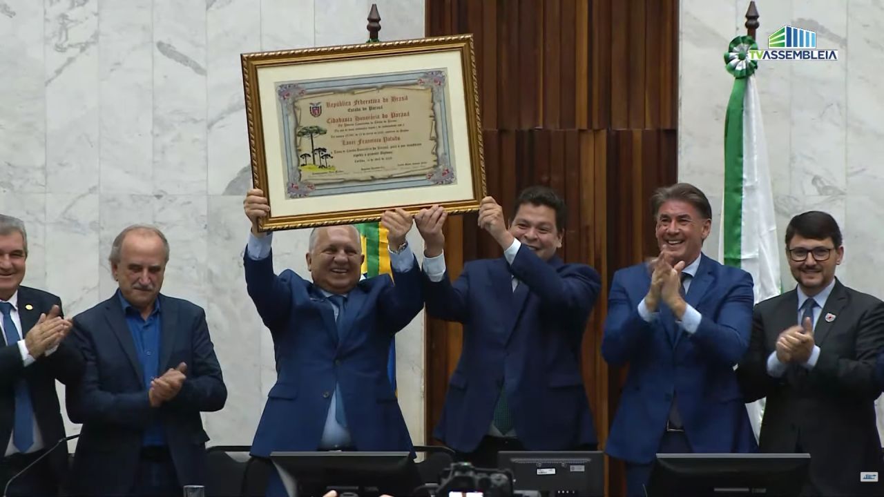 Lauri Francisco Paludo recebe título de Cidadão Honorário do Paraná por trajetória no agronegócio