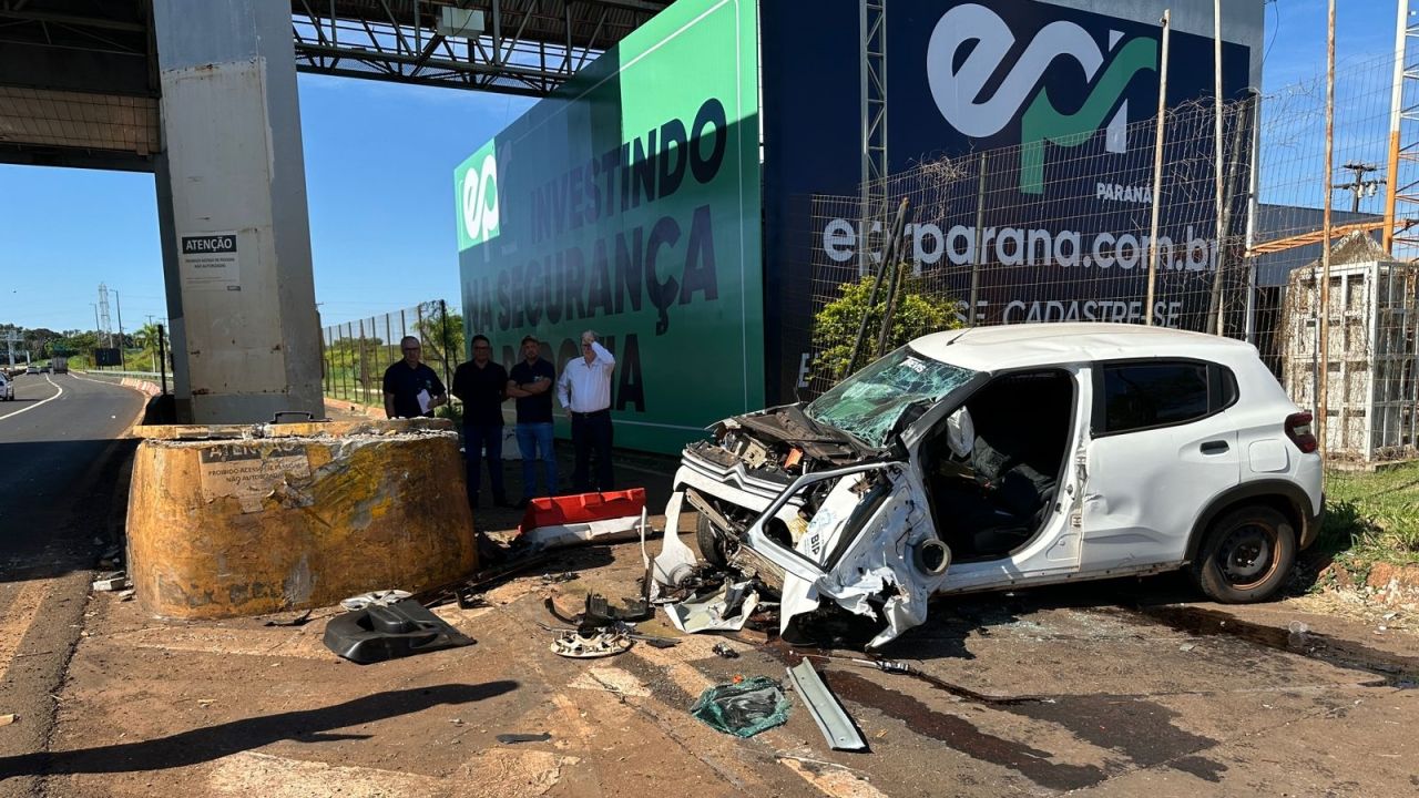 Motorista morre após colisão com mureta de concreto na BR-369, em Jataizinho