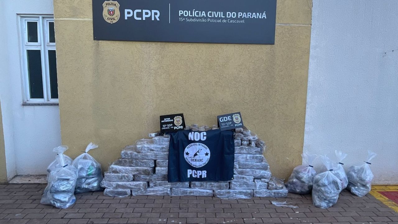 Operação Rastreio apreende quase 400 kg de drogas e cumpre mandados no Paraná e Santa Catarina