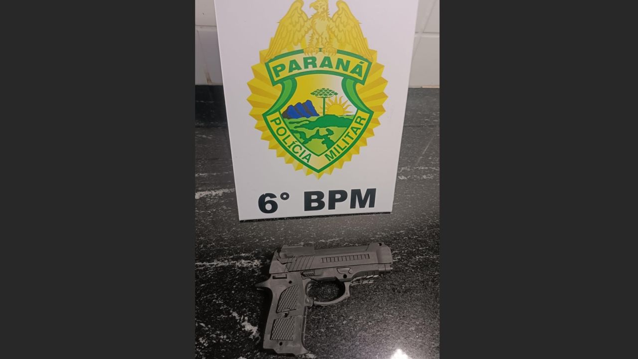 Suspeito é preso após tentativa de roubo com arma falsa em pizzaria de Cascavel