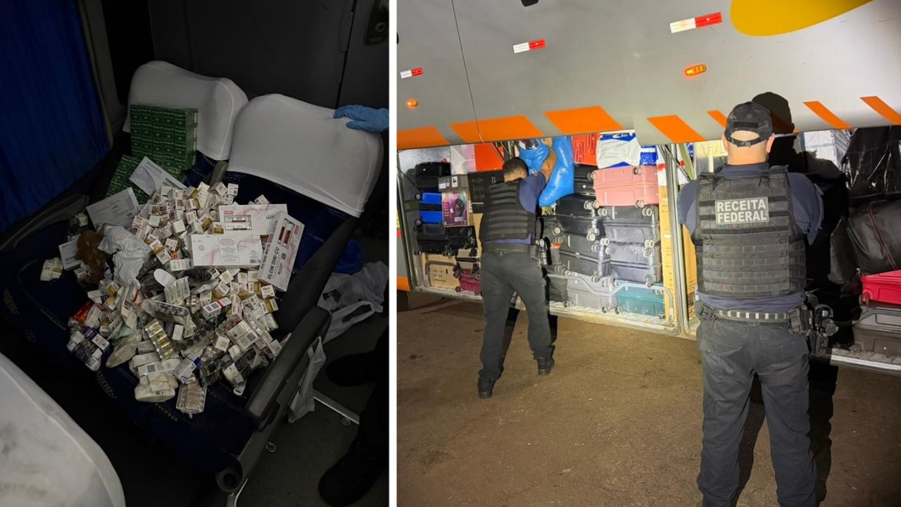 Receita Federal apreende carga de R$ 1 milhão em ônibus de turismo na BR-277, no Paraná