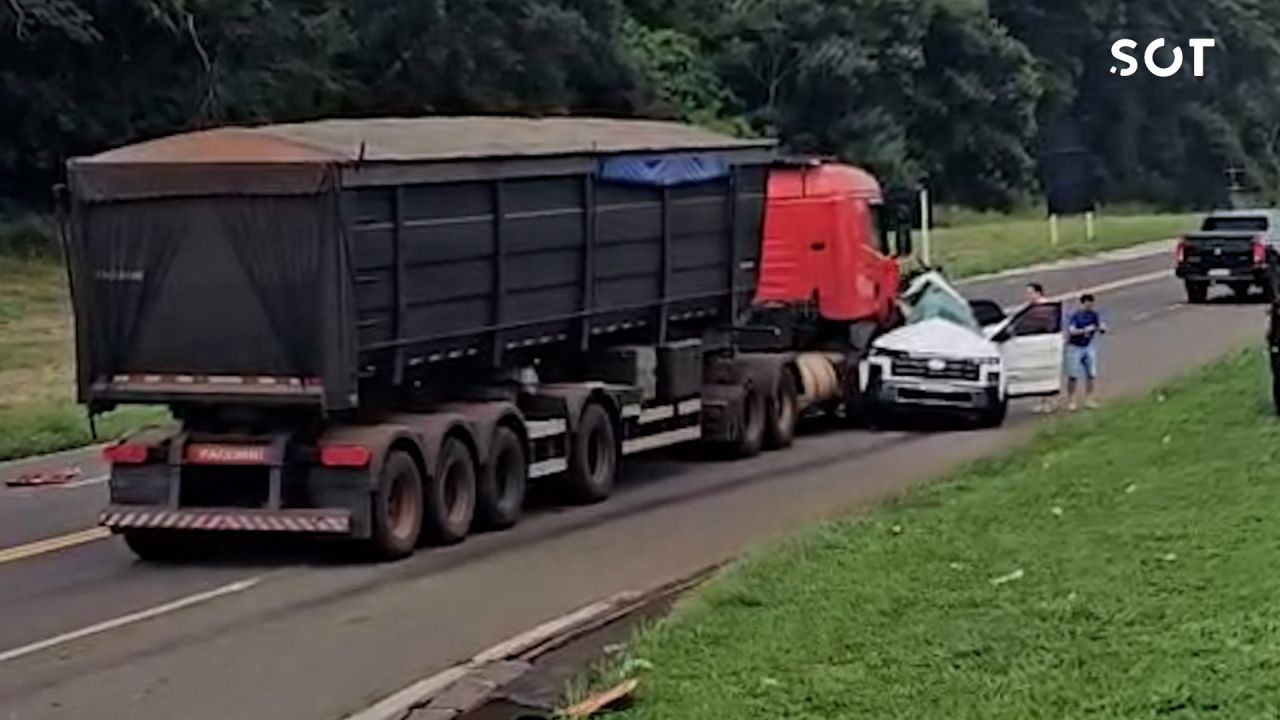 Colisão frontal na BR-277 deixa criança morta e outra vítima em estado gravíssimo no oeste do Paraná