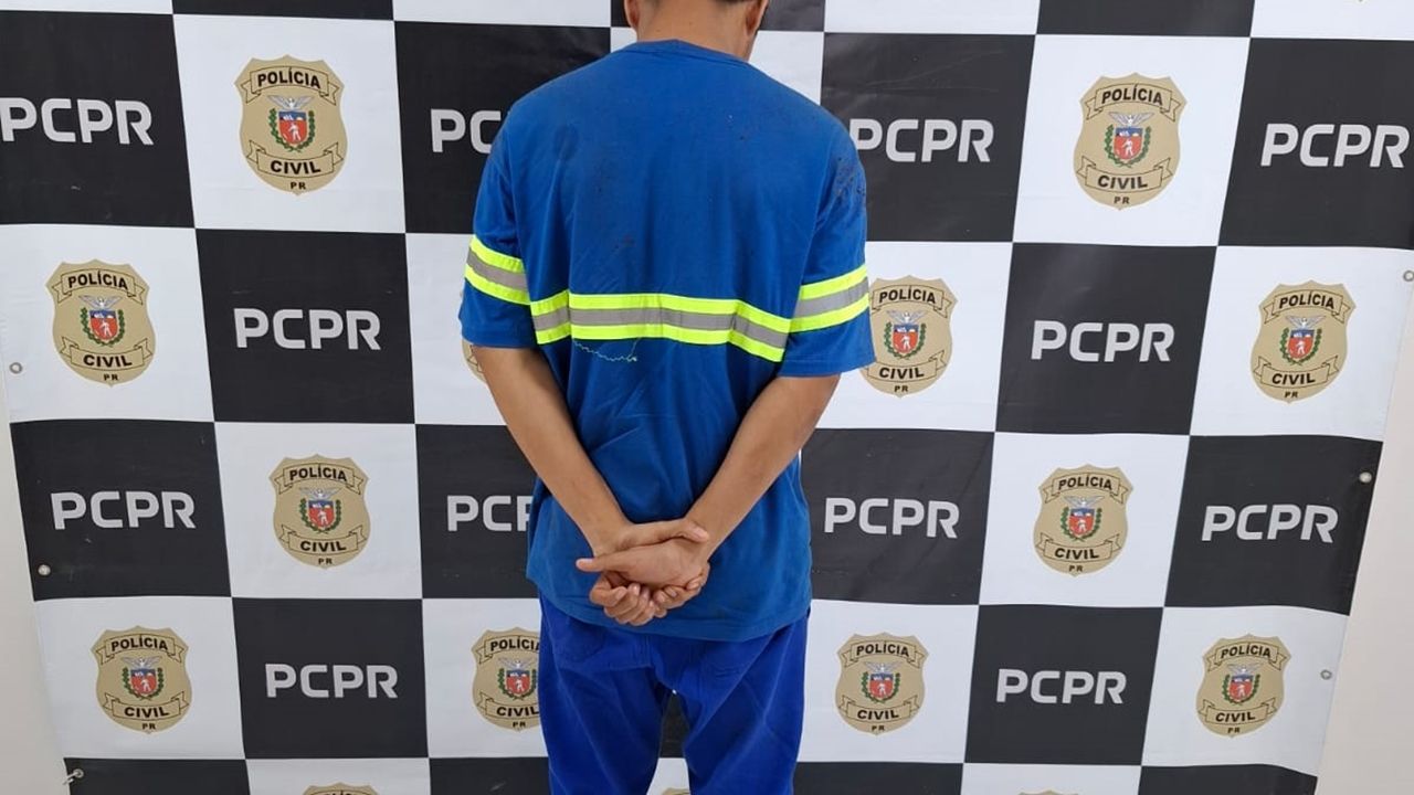 Homem de 23 anos é preso em flagrante por estupro de vulnerável após adolescente de 13 anos ser encontrada em sua casa em Cascavel