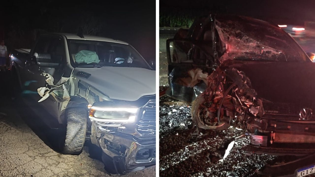 Colisão lateral na PRC-467 deixa dois motoristas feridos em Marechal Cândido Rondon