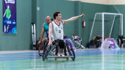 Imagem referente a notícia: Cascavel recebe competição nacional de basquete em cadeira de rodas com equipes de cinco estados