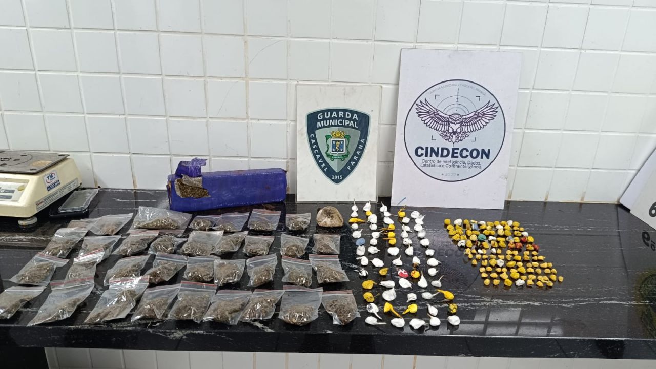 Ação da Guarda Municipal apreende drogas e materiais suspeitos em ponto de tráfico no Bairro Cancelli