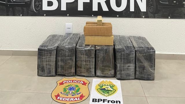 Imagem referente a notícia: Jovem de 19 anos é preso com 120 kg de maconha durante operação na BR-277,  em Santa Tereza do Oeste