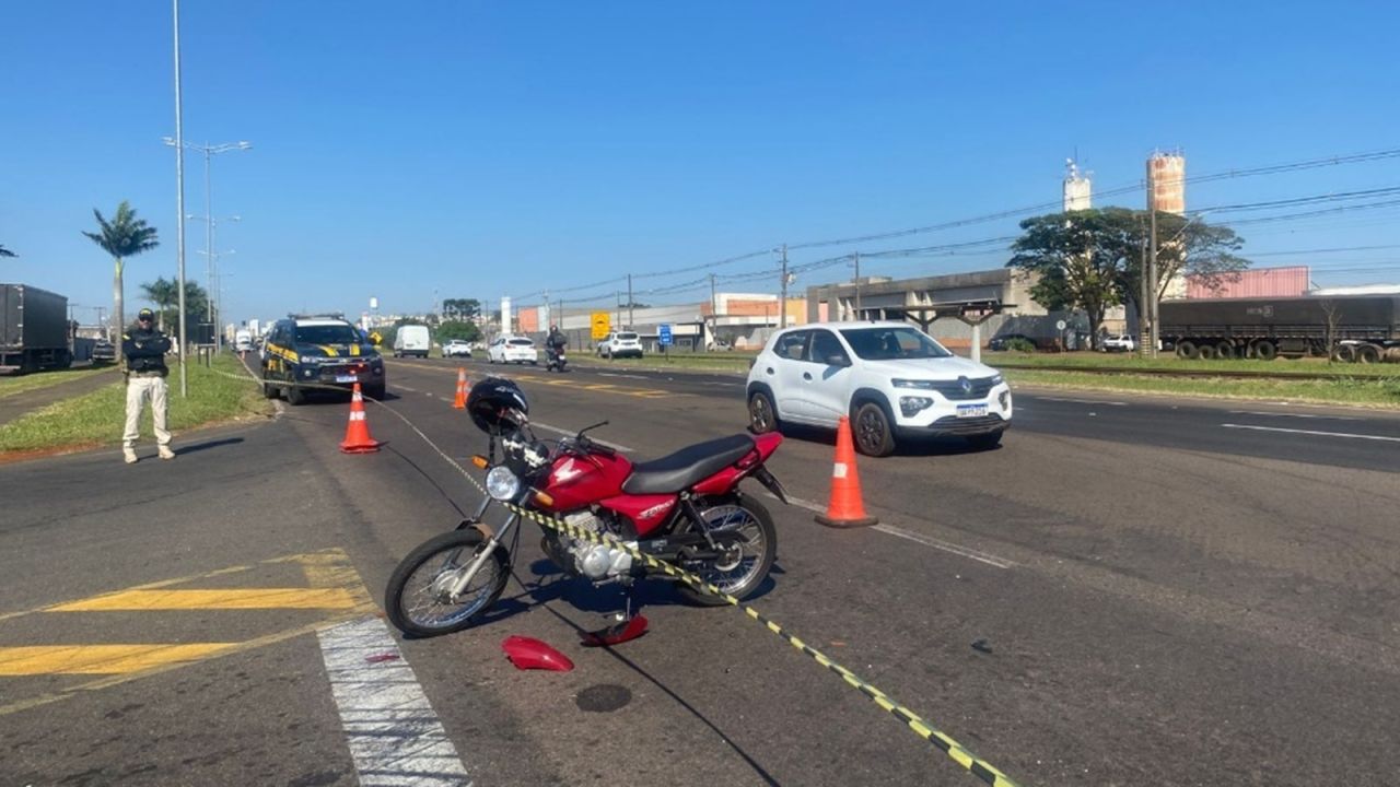 Motociclista de 53 anos morre após colisão com carro na BR-369 no Paraná