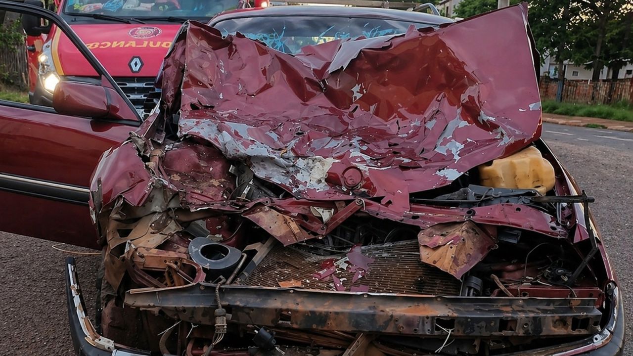 Colisão frontal deixa três feridos e mobiliza grande operação de resgate em Cascavel