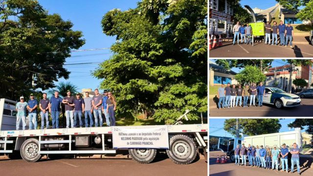 Imagem referente a notícia: Corbélia entrega novos equipamentos e anuncia pacote de investimentos de R$ 3,8 milhões