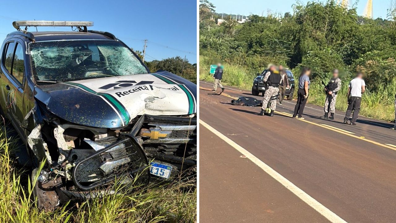 Ciclista morre após ser atropelado por carro da Receita Federal na Perimetral Leste, em Foz do Iguaçu