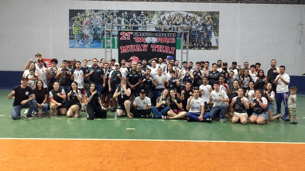 Circuito Cascavel Thai Force movimenta Ginásio do São Cristóvão e fortalece base do Muay Thai em Cascavel