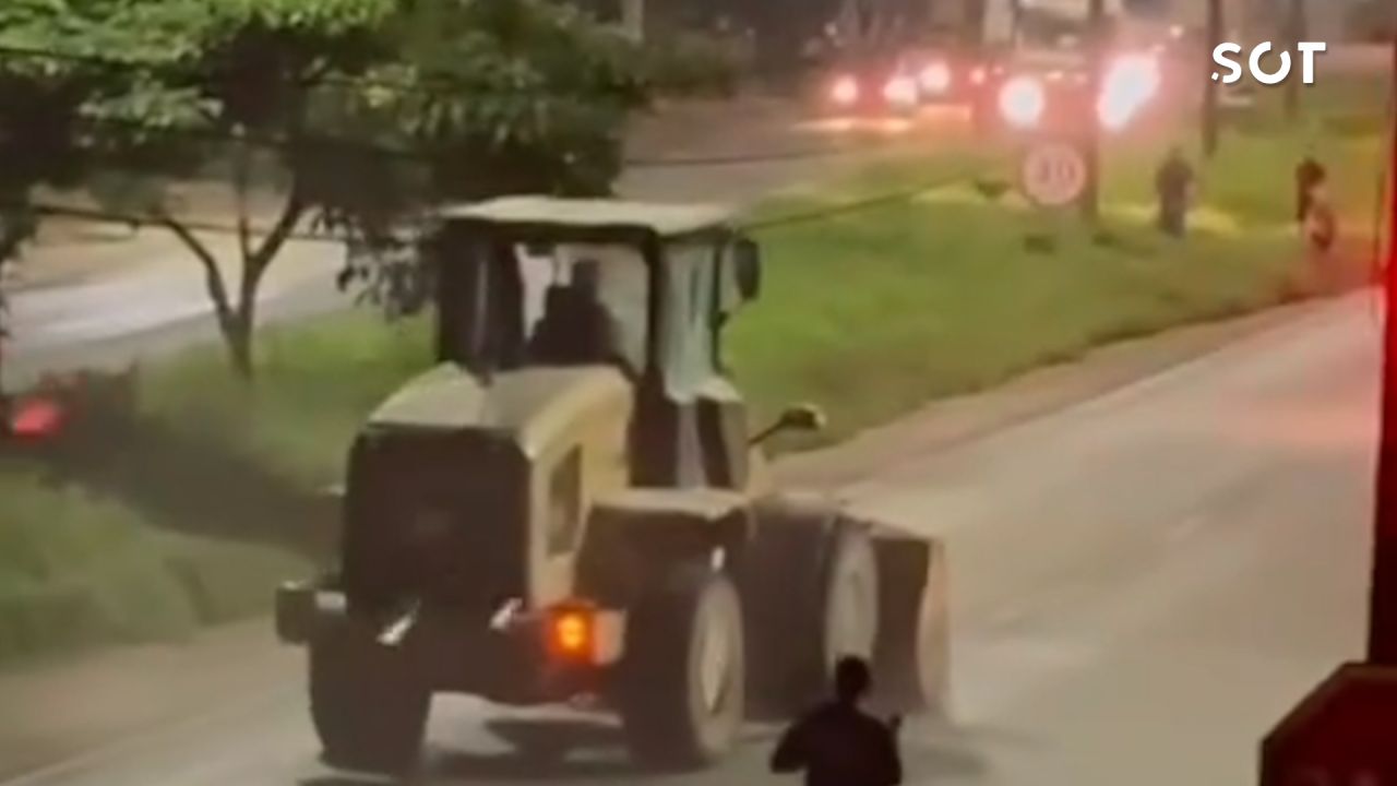 Operador de máquina pesada é preso após sequência de acidentes e perseguição na BR-135