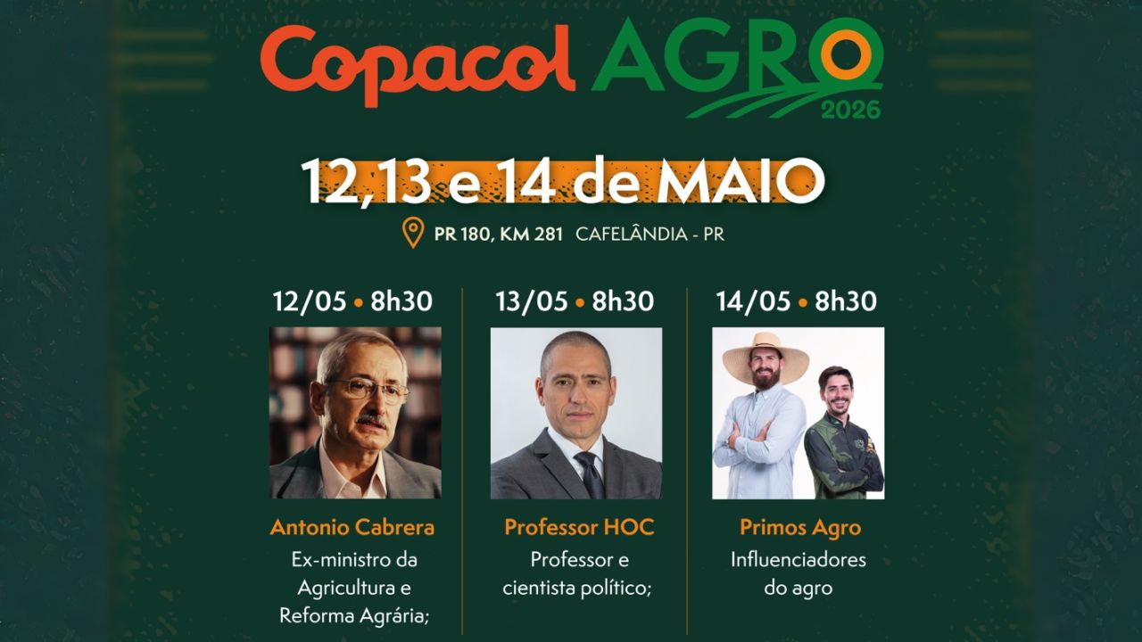 Copacol Agro apresenta tecnologias e conhecimento para evolução do campo no Oeste do Paraná