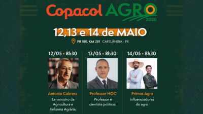 Imagem referente a notícia: Copacol Agro apresenta tecnologias e conhecimento para evolução do campo no Oeste do Paraná