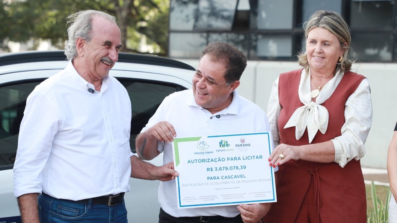 Com autorização de R$ 3,6 milhões para licitar instituição de longa permanência, Cascavel se consolida como cidade amiga da pessoa idosa