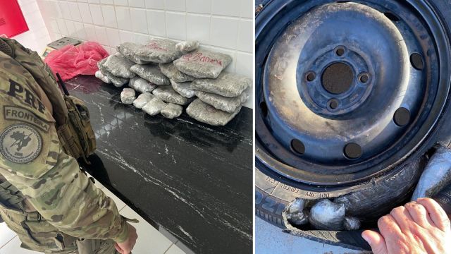 Imagem referente a notícia: PRF prende três estrangeiros e apreende drogas em abordagens simultâneas na BR-163, em Lindoeste