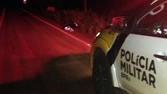 Pedestre morre atropelado na PR-495 e motorista foge sem prestar socorro em Santa Helena