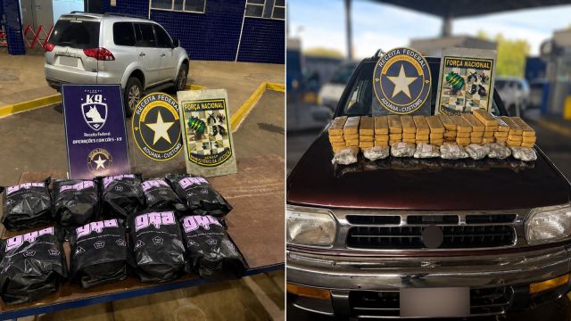 Receita Federal apreende 39,2 kg de droga em duas abordagens na Ponte da Amizade