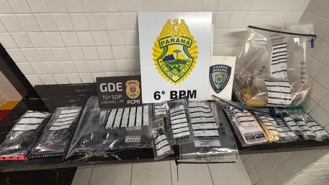 Operação Elo Forte prende 7 suspeitos e apreende submetralhadora, drogas e armas em Cascavel