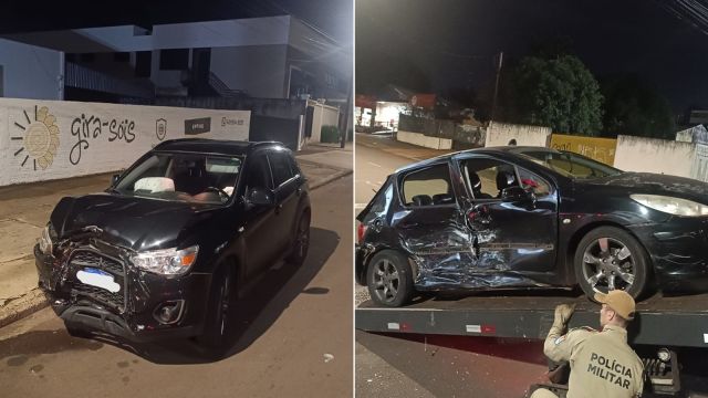 Motorista é preso por embriaguez após causar acidente com três carros na Avenida Brasil, em Cascavel