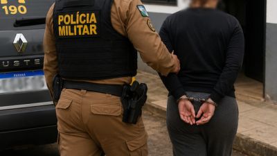 Imagem referente a notícia: Mãe é presa após polícia encontrar três crianças em situação de abandono e risco em Três Barras do Paraná