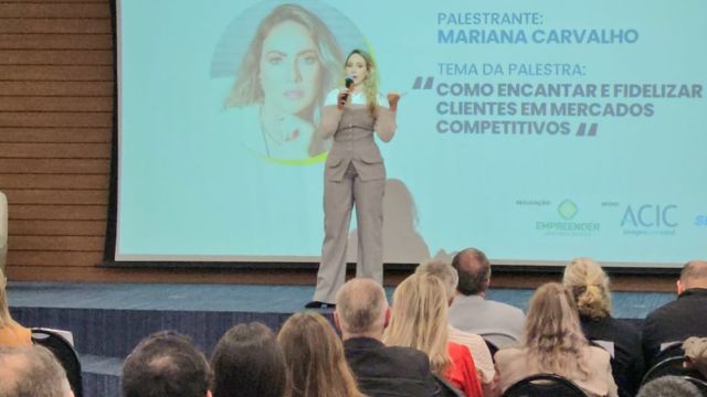 Imagem referente a notícia: Empreender aposta em marketing e atendimento para impulsionar vendas em palestra com Mariana Carvalho na Acic