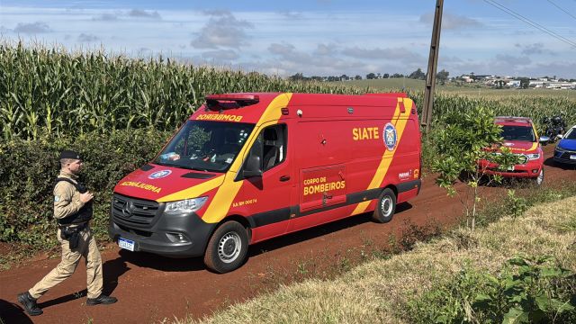 Imagem referente a notícia: Motorista de aplicativo é encontrado morto após latrocínio em SC; perseguição termina com suspeitos presos e confronto em Cascavel