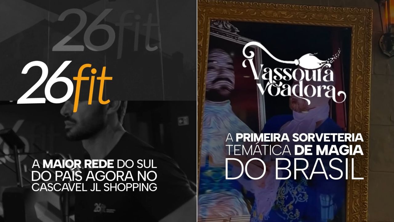 Cascavel JL Shopping anuncia academia e cafeteria temática para ampliar lazer e bem-estar