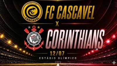 Imagem referente a notícia: Venda de ingressos para amistoso Corinthians X FC Cascavel inicia nesta quinta-feira (21)