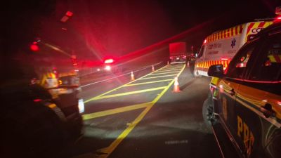 Imagem referente a notícia: Motorista embriagado provoca acidente com morte na BR-376 em Ortigueira