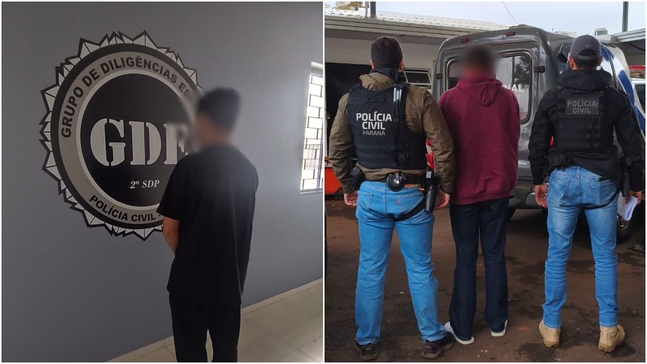 Polícia Civil prende três homens por estupro de vulnerável e dívida de pensão no Paraná
