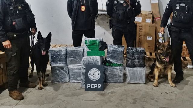 Polícia Civil apreende mais de 150 quilos de maconha em transportadora de Cascavel