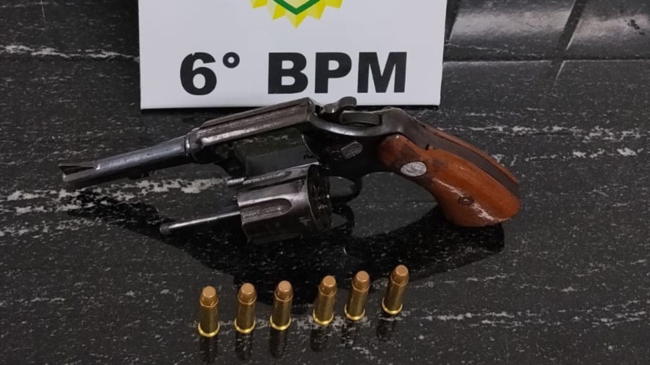 Homem é preso com revólver calibre .38 durante abordagem policial em Guaraniaçu