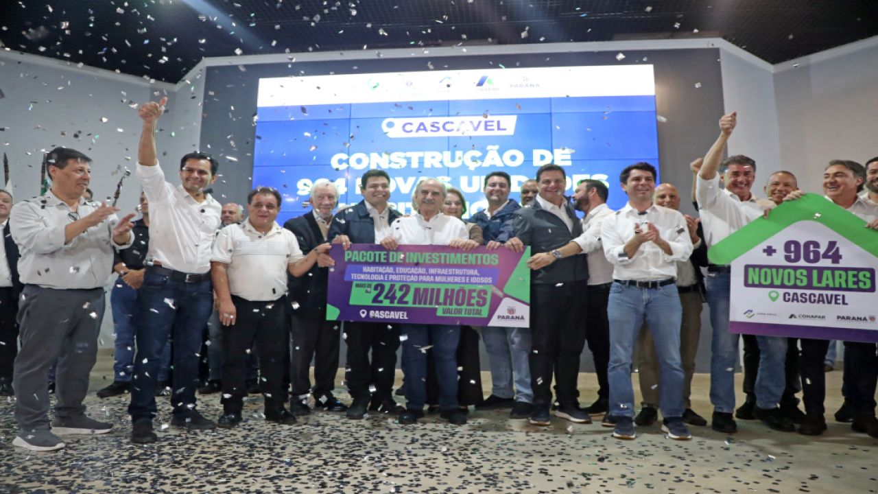 CIDADE EM OBRAS | Cascavel recebe maior pacote habitacional da história com 964 moradias e mais de R$ 242 milhões em investimentos