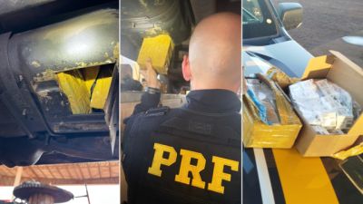 Imagem referente à notícia: PRF apreende 365 doses de tirzepatida escondidas em tanque de combustível em Cascavel