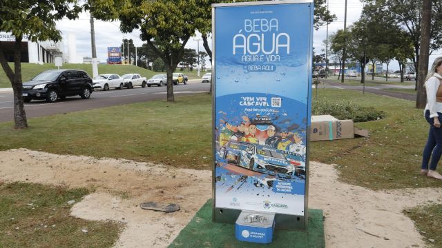 Cascavel terá novas estações de hidratação para incentivar atividades ao ar livre