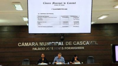 Imagem referente à notícia: Legislativo e Prefeitura de Cascavel prestam contas dos meses de janeiro a abril