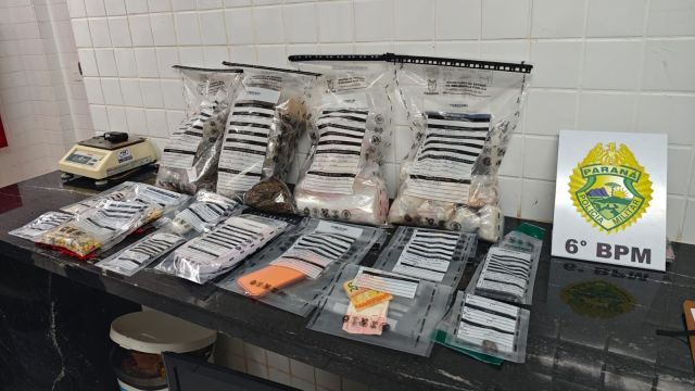 Operação Força Total resulta em grande apreensão de drogas e prisão de dois suspeitos em Cascavel