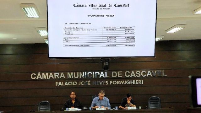 Legislativo e Prefeitura de Cascavel prestam contas dos meses de janeiro a abril