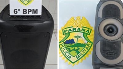 Imagem referente à notícia: Polícia apreende dois aparelhos de som e prende três pessoas por perturbação do sossego no Bairro Floresta