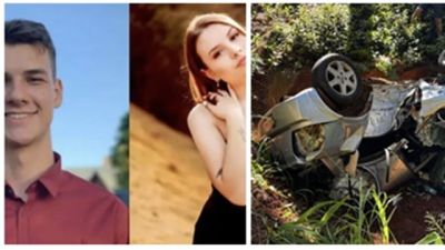 Imagem referente à notícia: Identificado casal de jovens que morreu em trágico acidente na PR-483