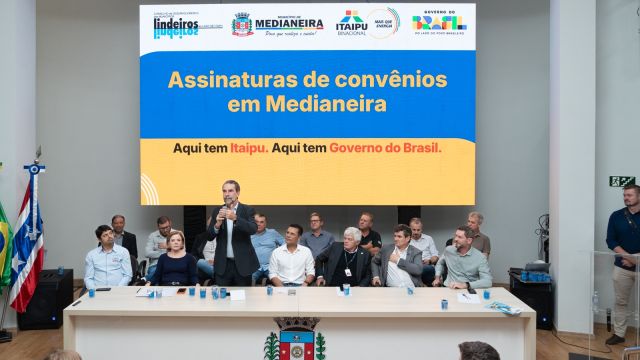 Em Medianeira, Itaipu anuncia investimentos para Usina de Projetos, turismo náutico e parque público