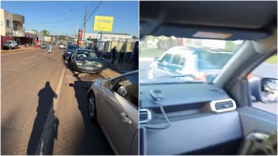 Imagem referente à notícia: Motorista em possível surto provoca perseguição, quase atropela motociclistas e mobiliza forças de segurança em Cascavel
