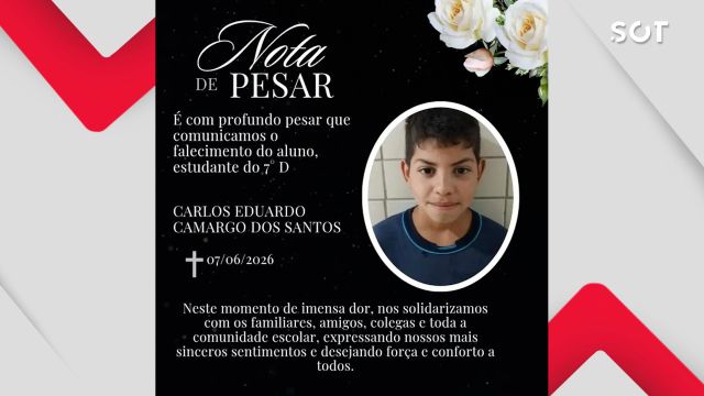 Identificado menino de 12 anos que morreu atropelado por caminhão em Cascavel; escola divulga nota de pesar